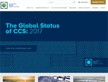 Tablet Screenshot of globalccsinstitute.com